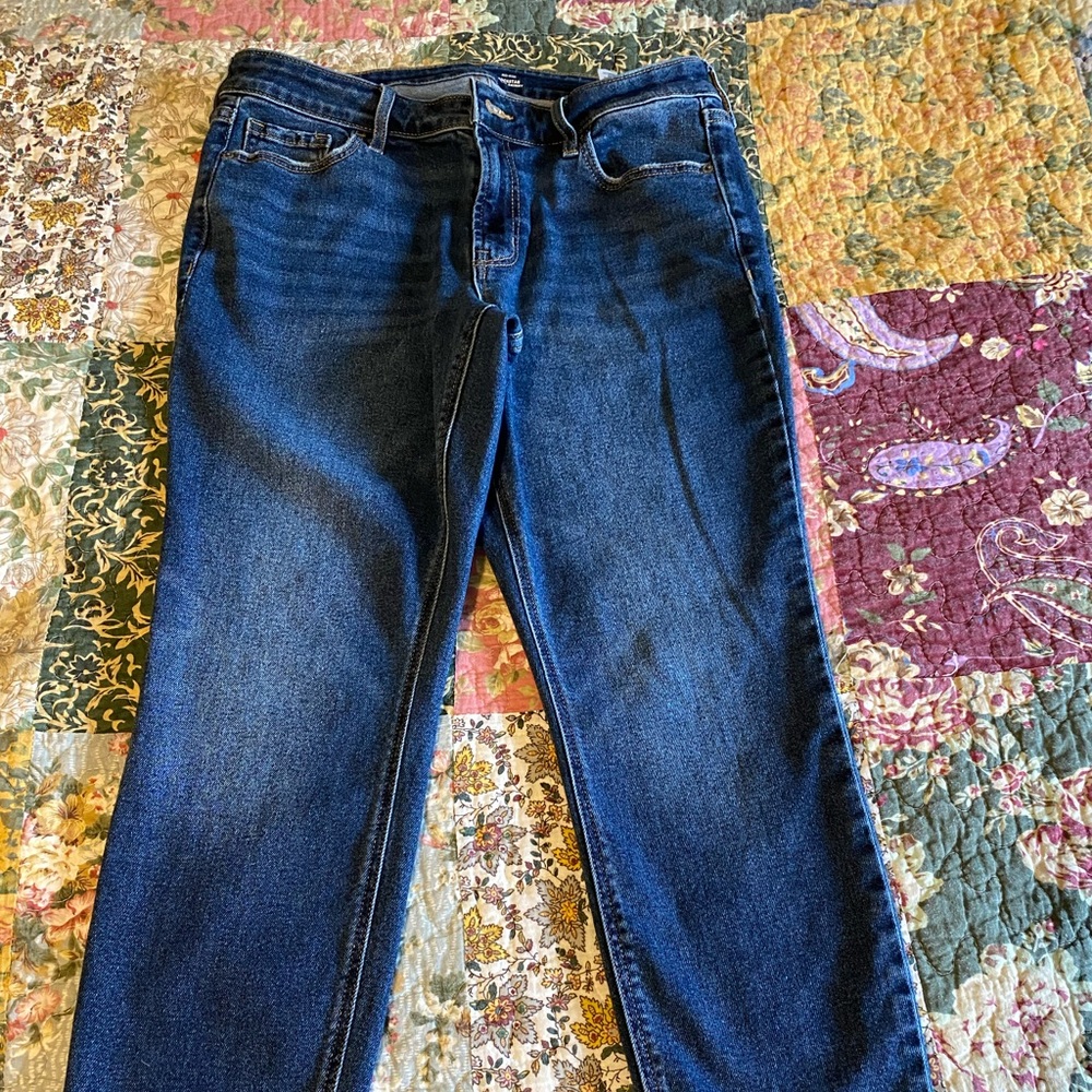 Old Navy, mid rise skinny jeans